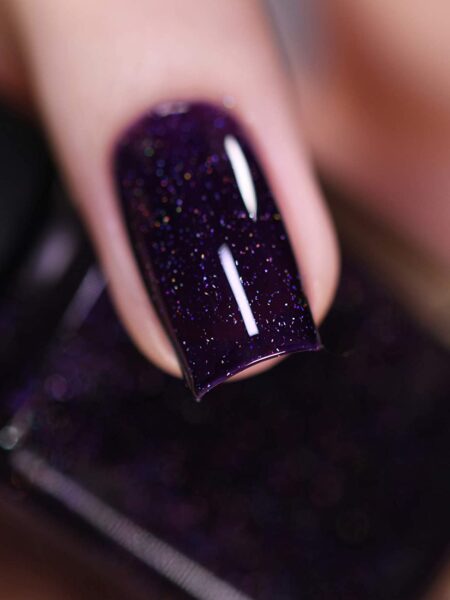 ILNP Annabelle - Striking Blackened Eggplant Purple Holographic Nail Polish