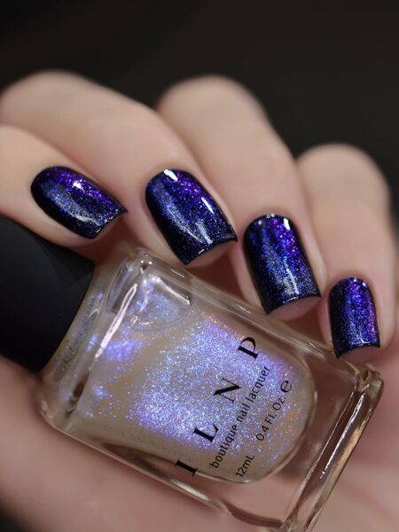 ILNP Abyss - Glowing Blue, Deep Purple Iridescent Topper Nail Polish