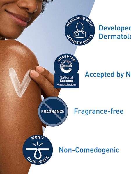 CeraVe Moisturizing Cream | Body and Face Moisturizer for Dry Skin | Body Cream with Hyaluronic Acid and Ceramides | Normal | Fragrance Free | 19 Oz | Packages May Vary