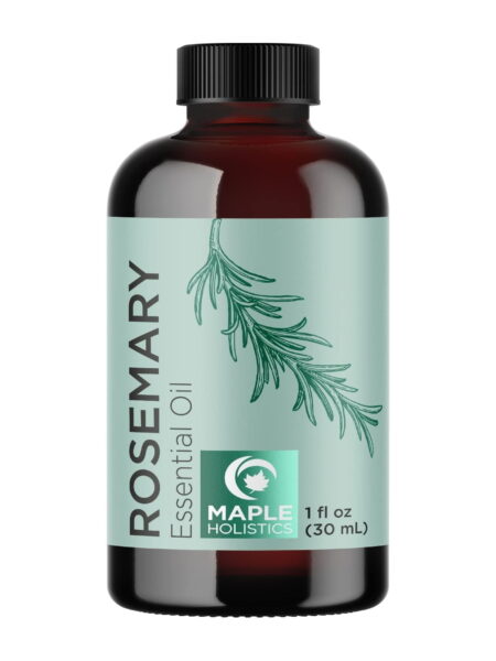 Pure Rosemary Essential Oil for Aromatherapy - Pure Rosemary Oil for Hair Skin and Nails - Refreshing Rosemary Essential Oil for Diffusers Plus Dry Scalp Treatment and Hair Oil for Enhanced Shine